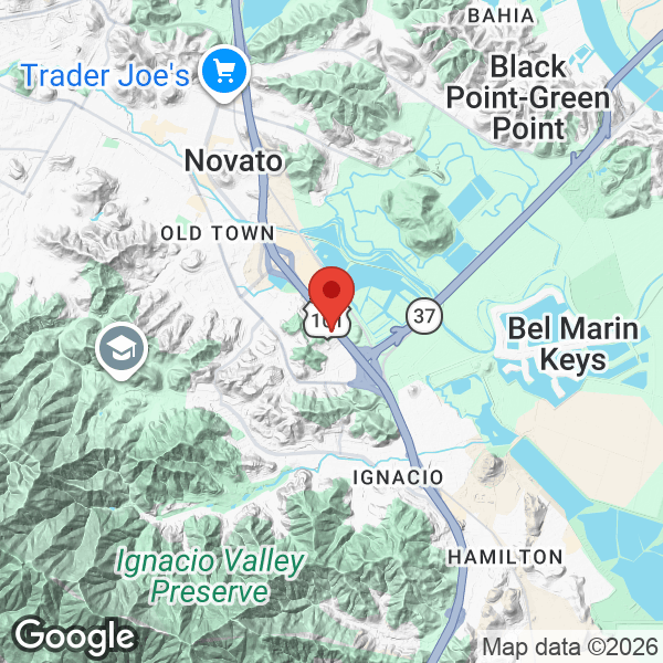 Map of 1114 Redwood Boulevard