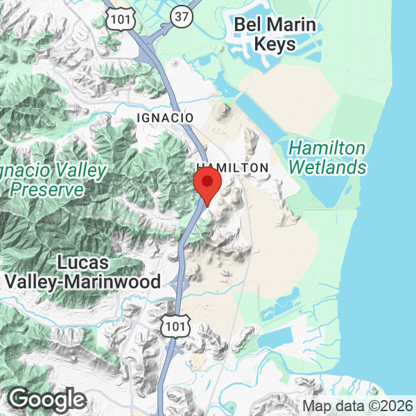 Map of 233 Marin Valley Drive