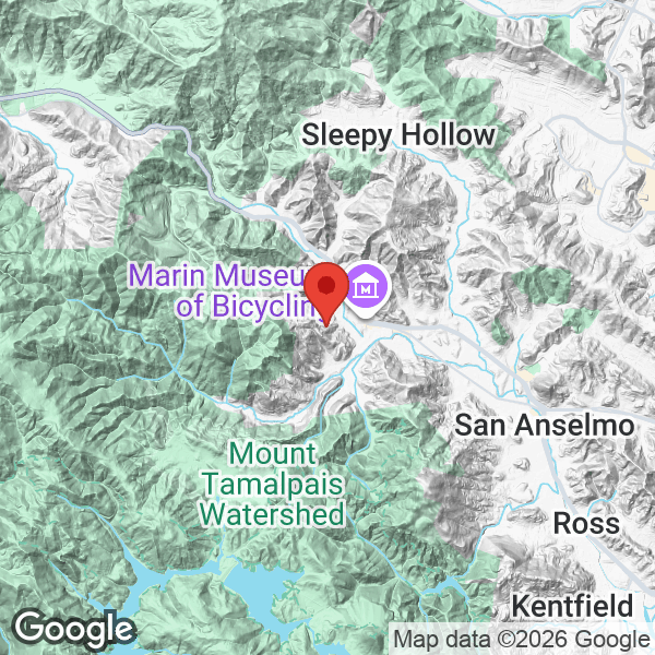 Map of 223 Tamalpais Road