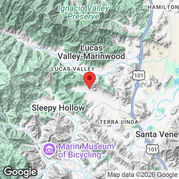 Map of 821 Las Colindas Road
