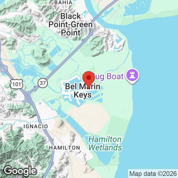 Map of 1137 Bel Marin Keys Boulevard