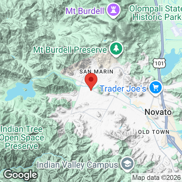 Map of 4 Mendocino Lane
