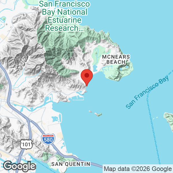 Map of 836 Point San Pedro Road