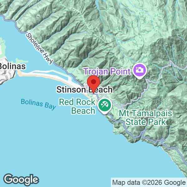 Map of 3488 Shoreline Highway