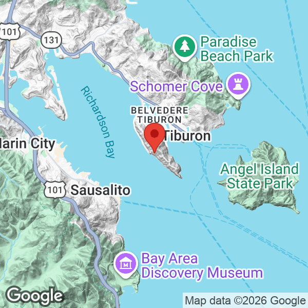 Map of 125 Belvedere Avenue