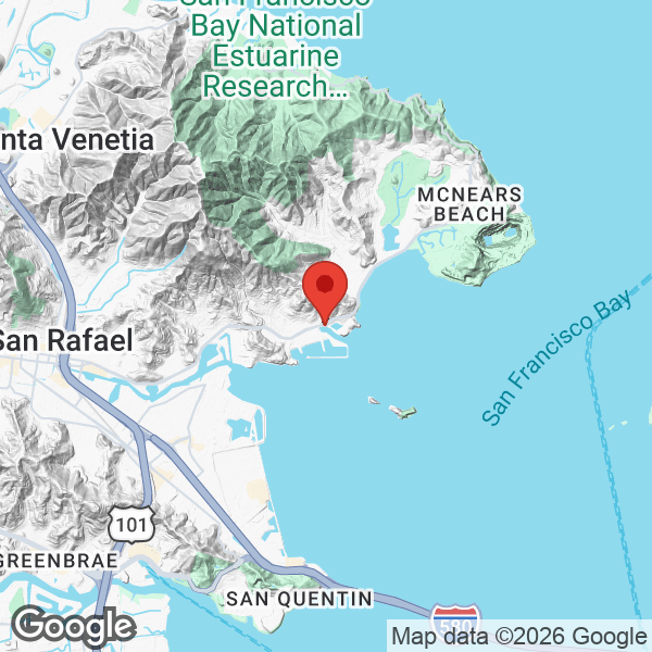 Map of 708 Point San Pedro Road