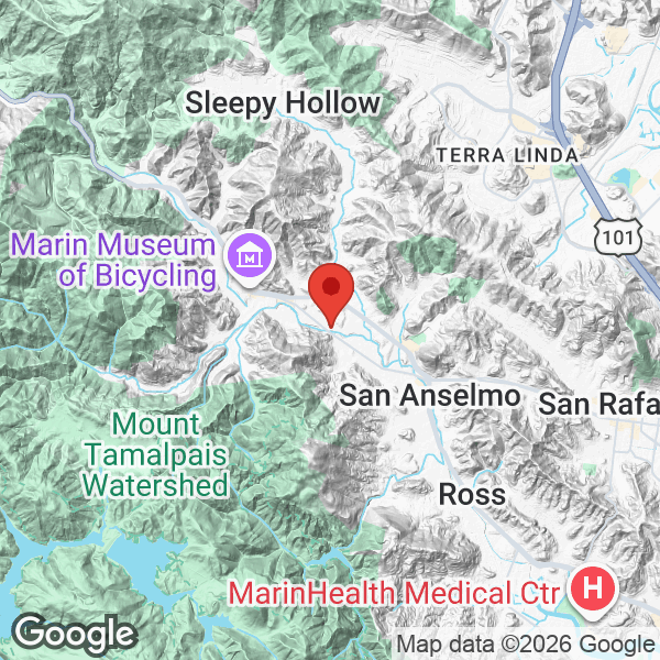 Map of 1516 San Anselmo Avenue Avenue