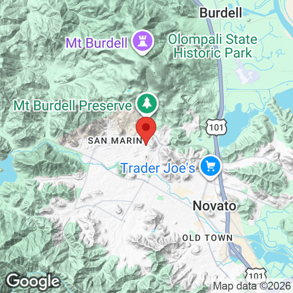 Map of 288 San Carlos Way