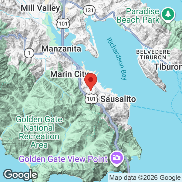 Map of 86 Marin Avenue