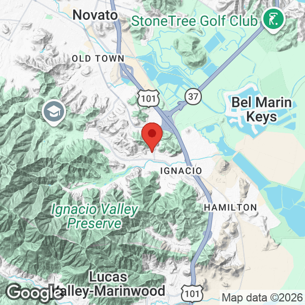 Map of 154 Ignacio Valley Circle