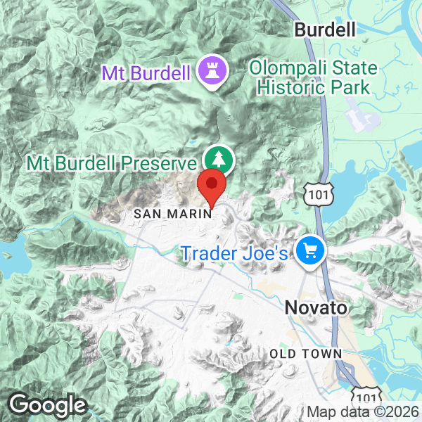 Map of 385 San Carlos Way