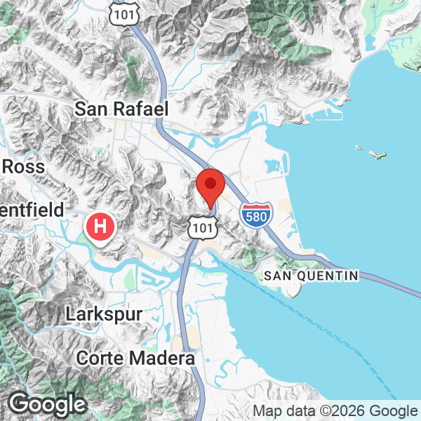Map of 132 Tiburon Boulevard