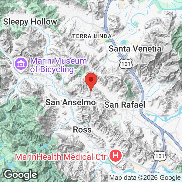 Map of 138 Tamal Vista Drive